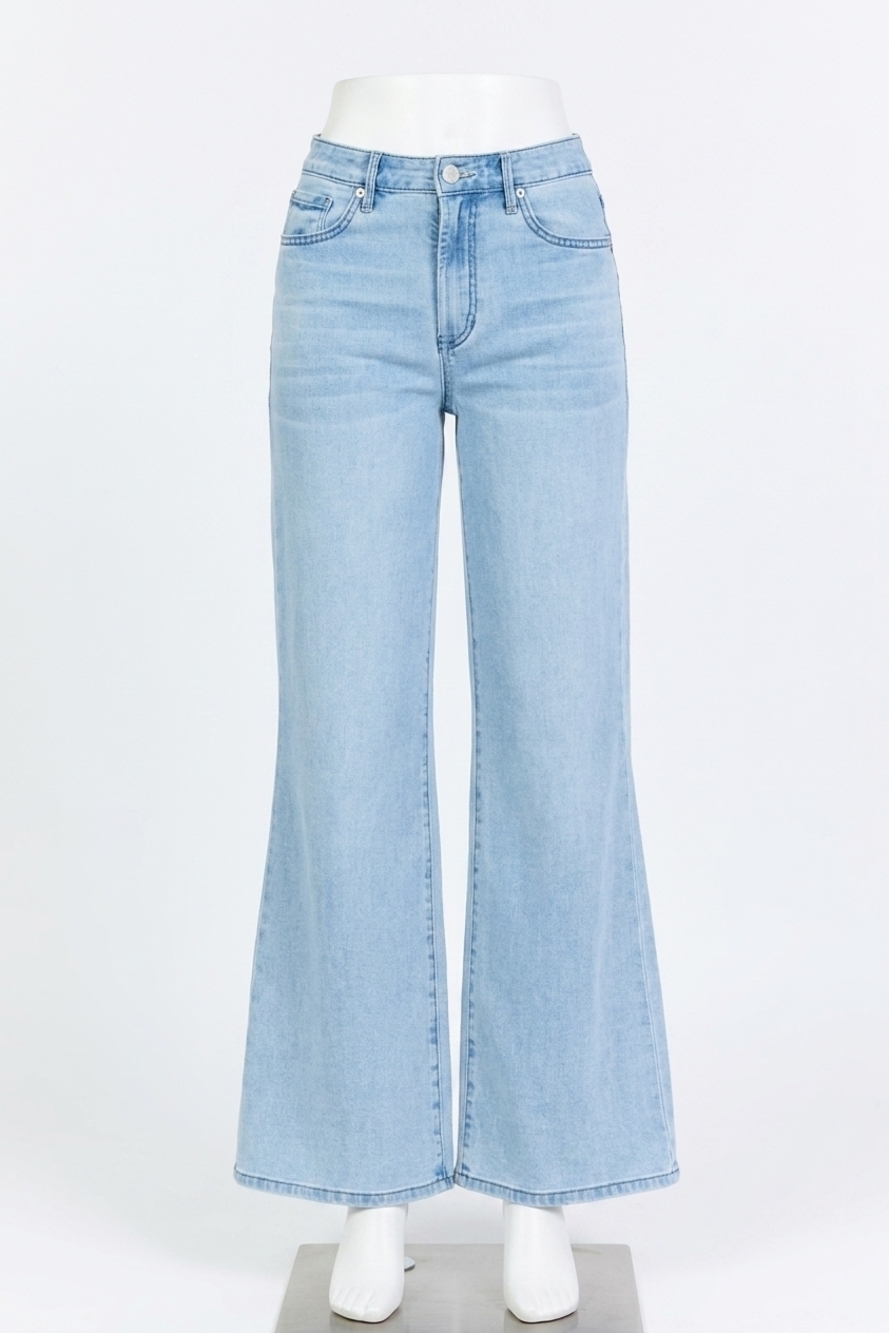NEW DEAR JOHN DENIM fiona denim wide leg jeans in eclipse